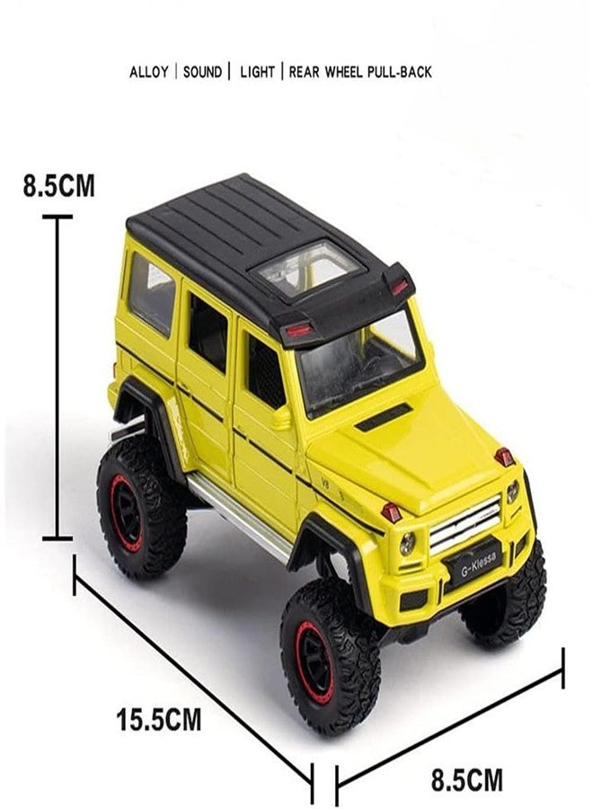 سيارة AMG 4X4 من Coelon Exclusive Alloy بمقياس 1:32 مصنوعة من المعدن المصبوب، نموذج سيارة لعبة، تعمل بالسحب للخلف مع أبواب قابلة للفتح وإضاءة، ألعاب سيارات للأطفال - Image 2